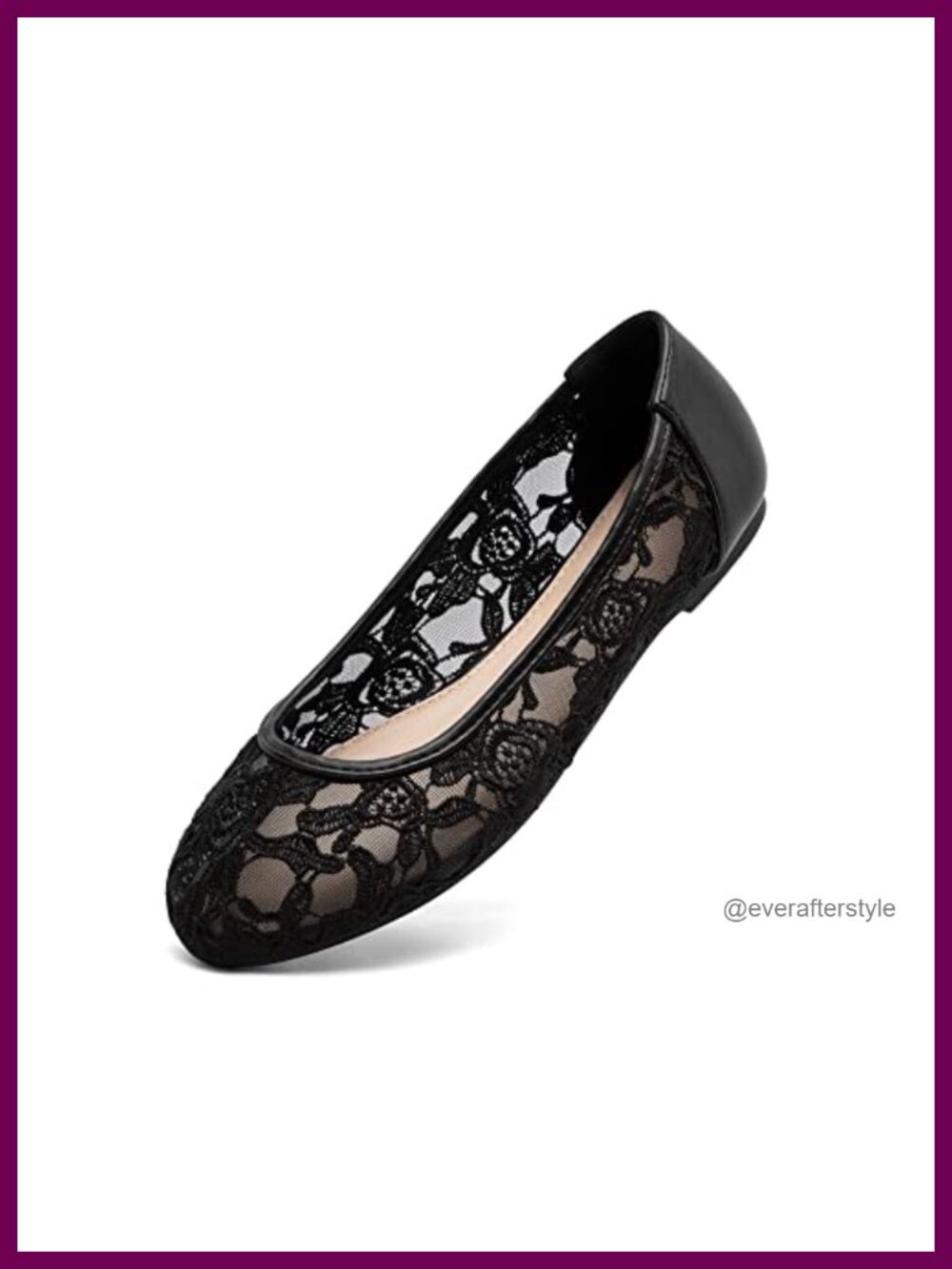 Lace Ballet Flats Slip On Comfortable Wedding Dressy Casual Shoes